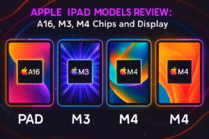 Read more about the article Apple iPad Models Review: A16, M3, M4 Chips and Display – Pad Display and Chip Review